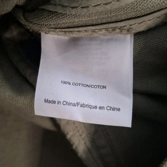 Tory Burch Sgt. Pepper Twill Military Field Jacket Women's M Green Side-Laced - Picture 5 of 10